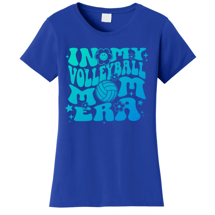 In My Volleyball Mom Era Groovy Sports Parent Volleyball Gift Women's T-Shirt