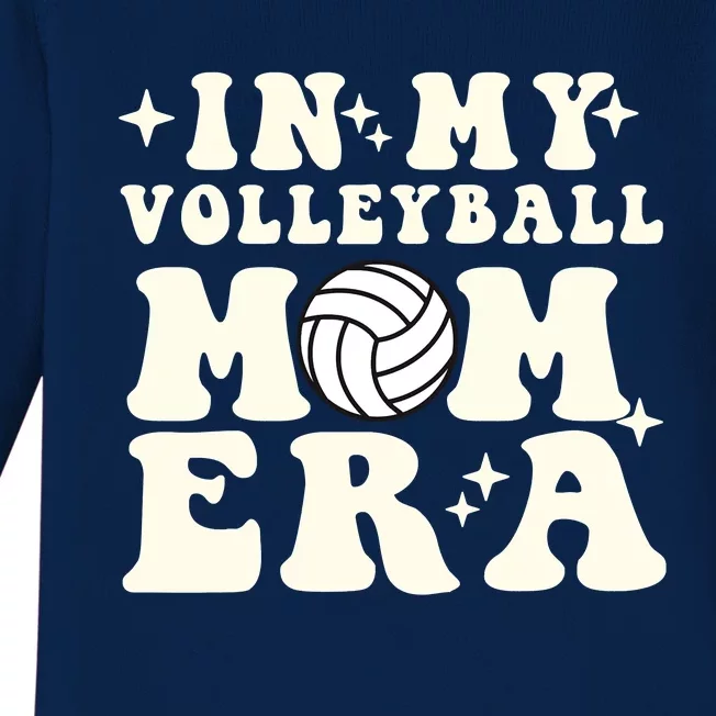 In My Volleyball Mom Era Baby Long Sleeve Bodysuit