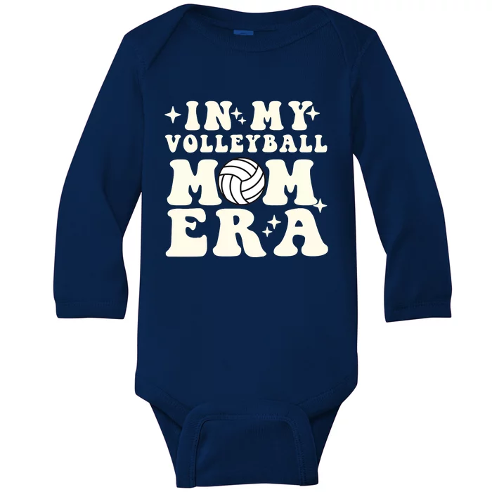 In My Volleyball Mom Era Baby Long Sleeve Bodysuit