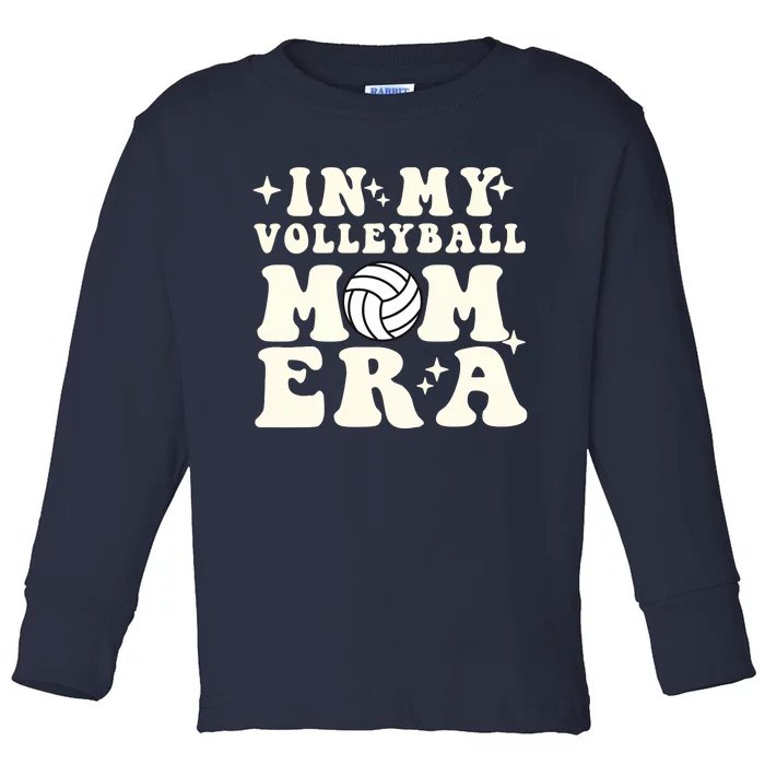 In My Volleyball Mom Era Toddler Long Sleeve Shirt