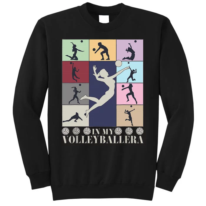 In My Volleyball Era Retro Vintage Volleyball Sport Game Day Tall Sweatshirt