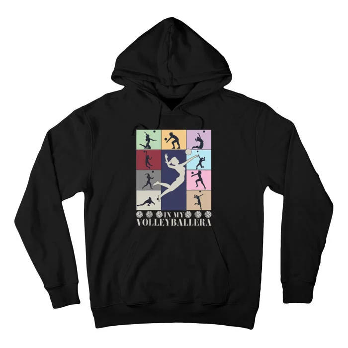 In My Volleyball Era Retro Vintage Volleyball Sport Game Day Tall Hoodie