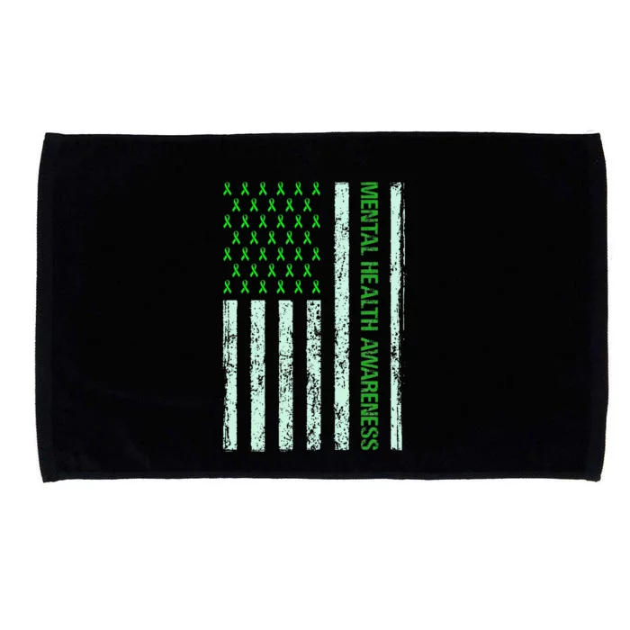 In May We Wear Green Mental Health Awareness Month Microfiber Hand Towel