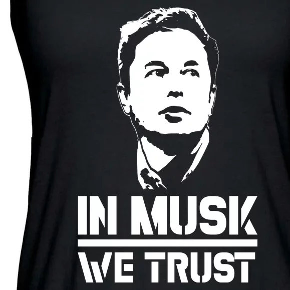 In Musk We Trust Elon Musk Ladies Essential Flowy Tank