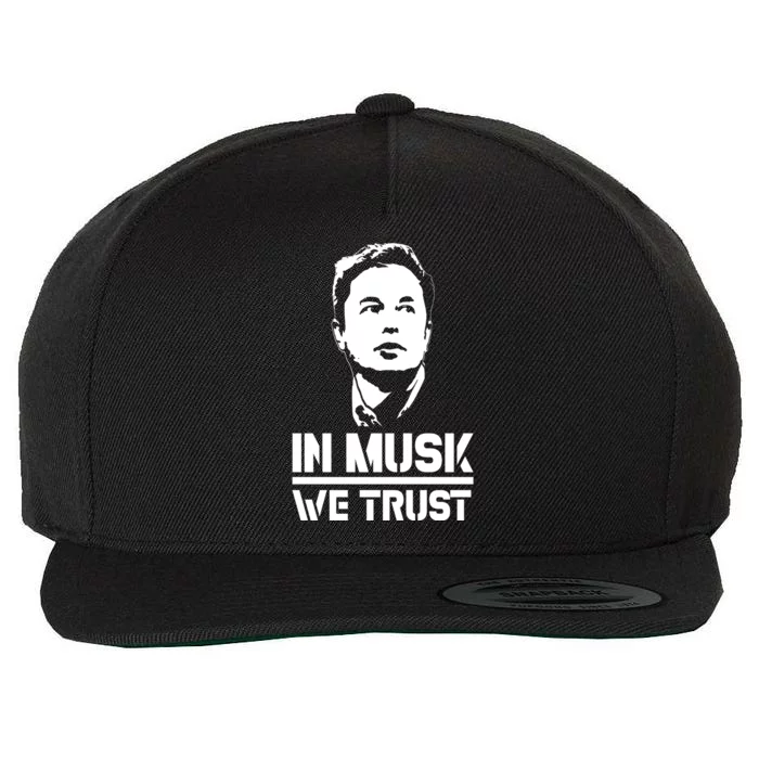 In Musk We Trust Elon Musk Wool Snapback Cap