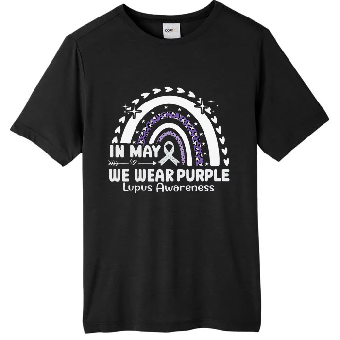 In May We Wear Purple Lupus Awareness Month ribbon ChromaSoft Performance T-Shirt