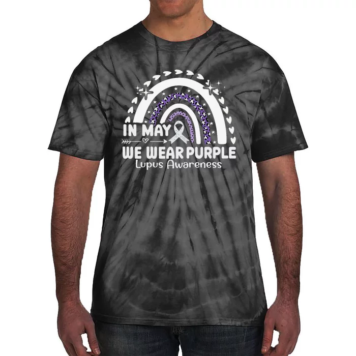 In May We Wear Purple Lupus Awareness Month ribbon Tie-Dye T-Shirt