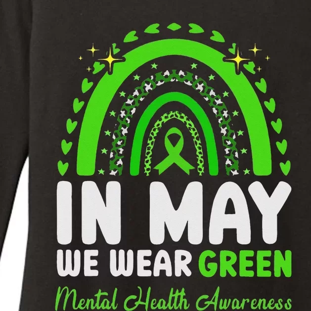 In May We Wear Green Mental Health Awareness Womens CVC Long Sleeve Shirt