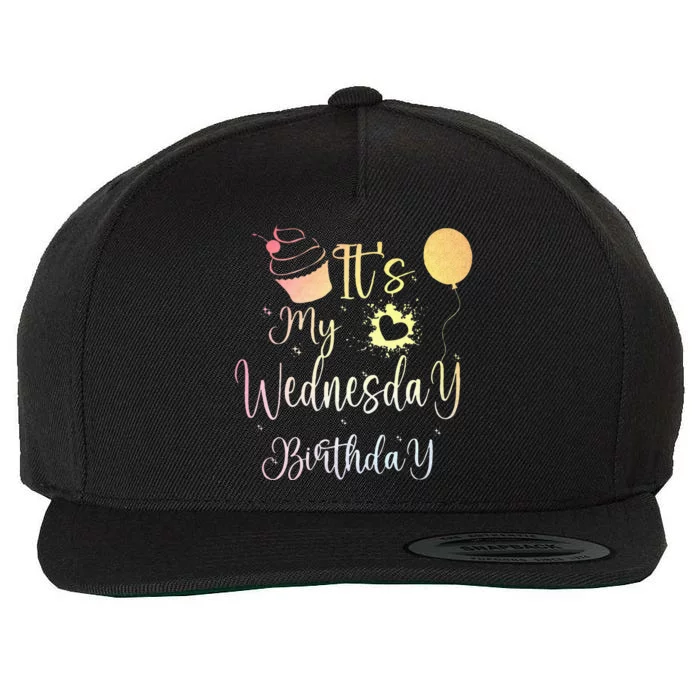 ITS MY WEDNESDAY BIRTHDAY Wool Snapback Cap