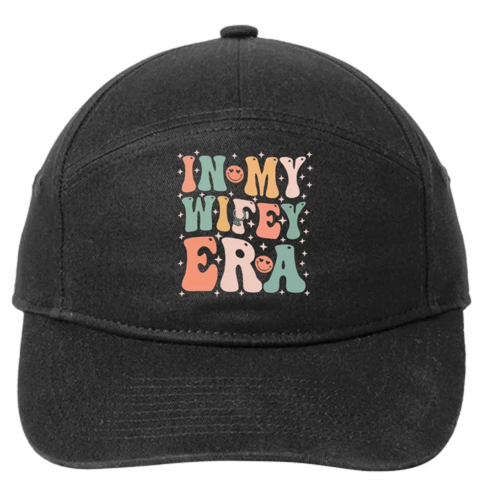 In My Wifey Era In My Engagement Era Bride To Be Fiance 7-Panel Snapback Hat