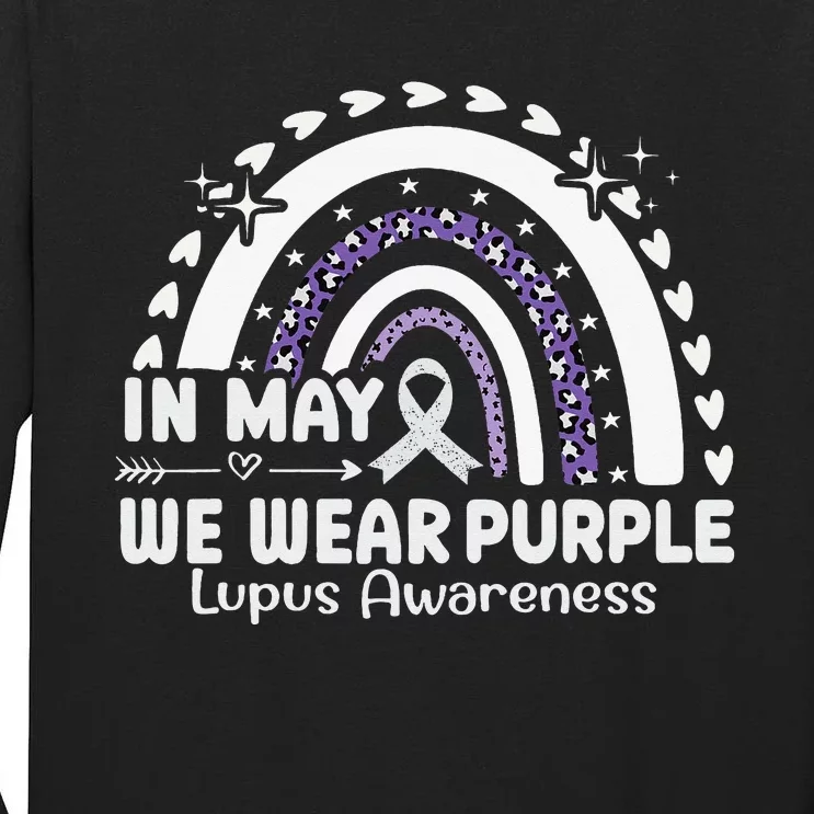 In May We Wear Purple Lupus Awareness Month ribbon 's Tall Long Sleeve T-Shirt