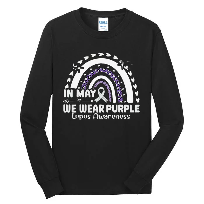 In May We Wear Purple Lupus Awareness Month ribbon 's Tall Long Sleeve T-Shirt