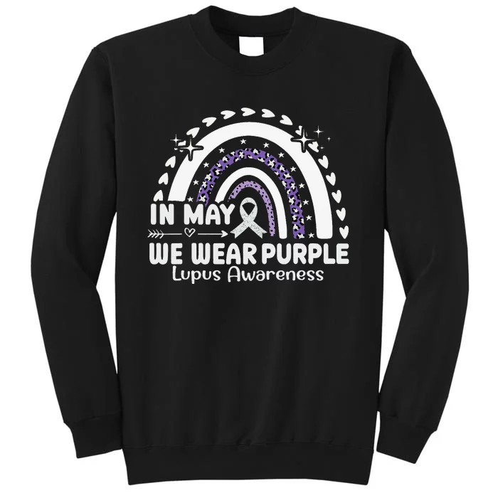 In May We Wear Purple Lupus Awareness Month ribbon 's Tall Sweatshirt