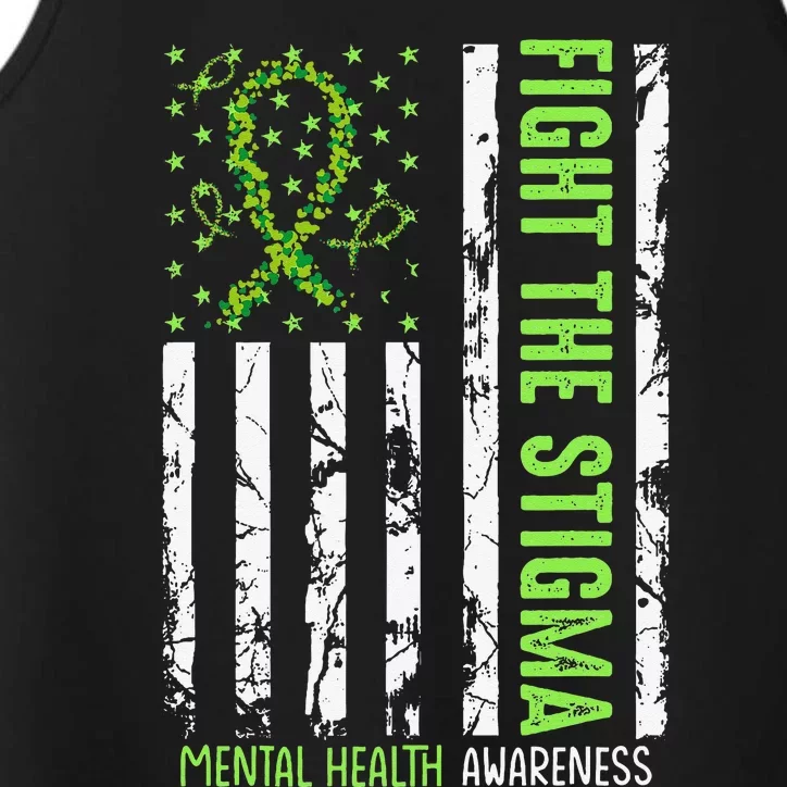 In May We Wear Green Mental Health Awareness Month Performance Tank