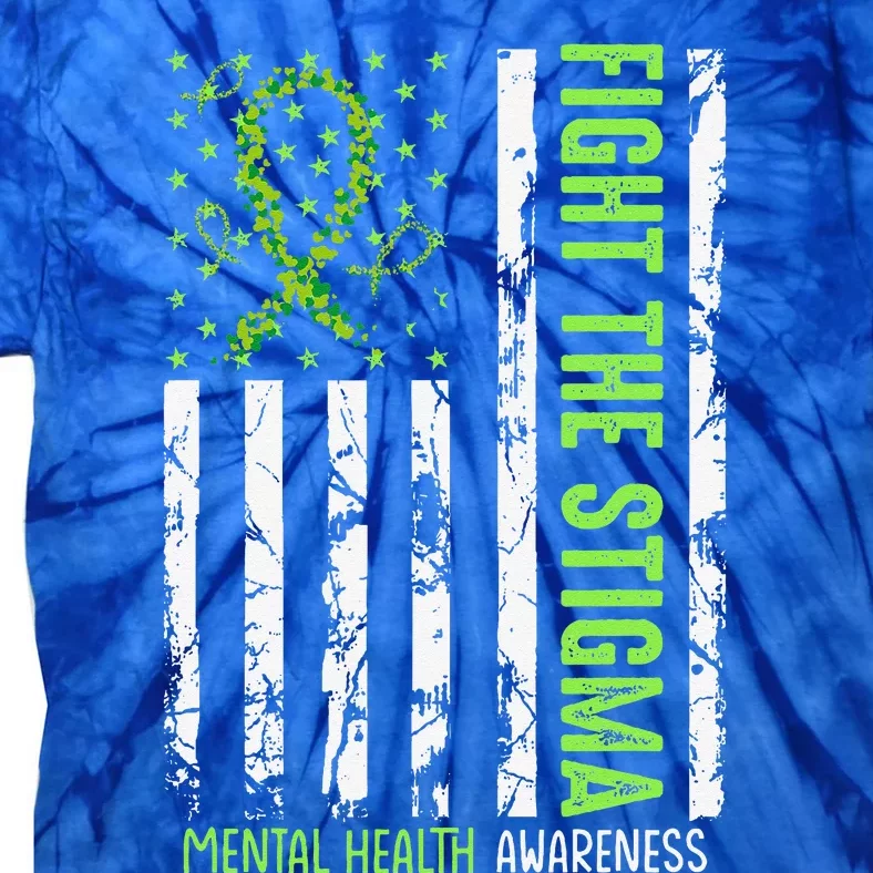 In May We Wear Green Mental Health Awareness Month Tie-Dye T-Shirt