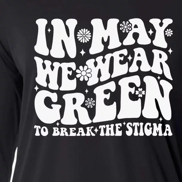 In May We Wear Green To Break The Stigma Groovy Cooling Performance Long Sleeve Crew