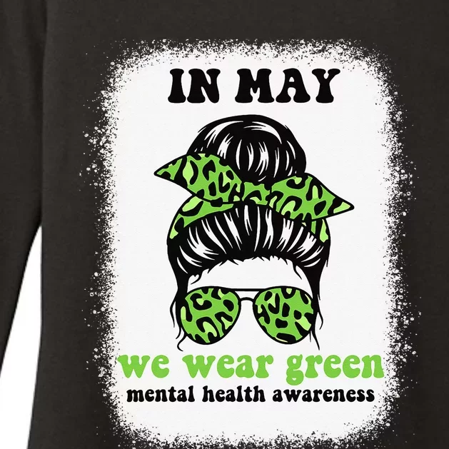 in may we wear green mental health awareness Womens CVC Long Sleeve Shirt