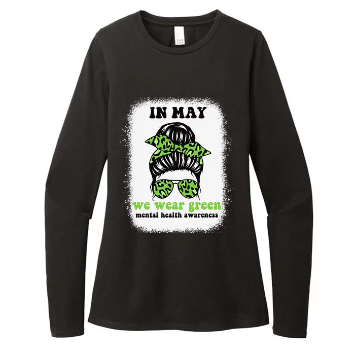 in may we wear green mental health awareness Womens CVC Long Sleeve Shirt