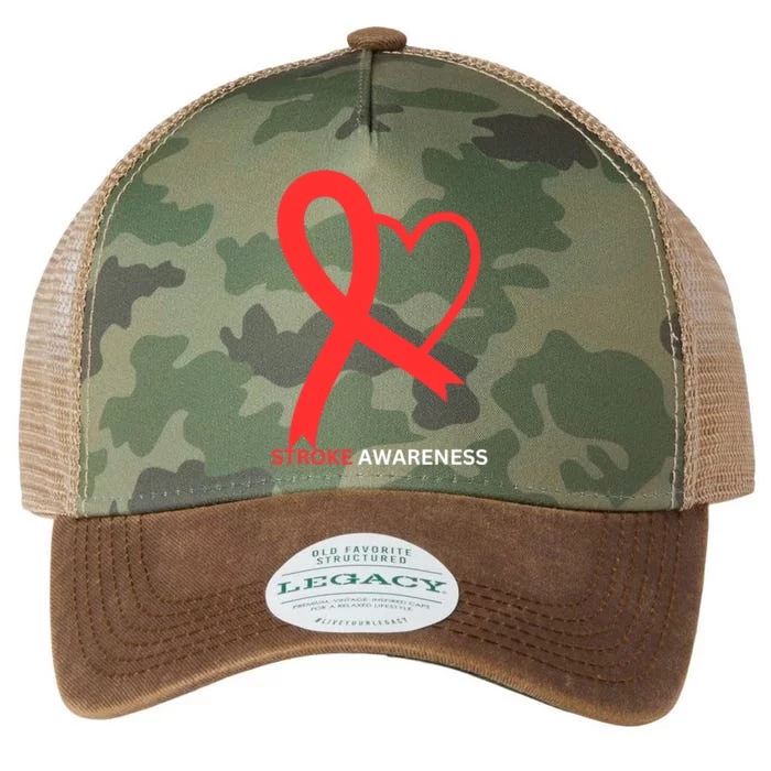 In May We Wear Red Stroke Awareness Month 2024 Gift Legacy Tie Dye Trucker Hat