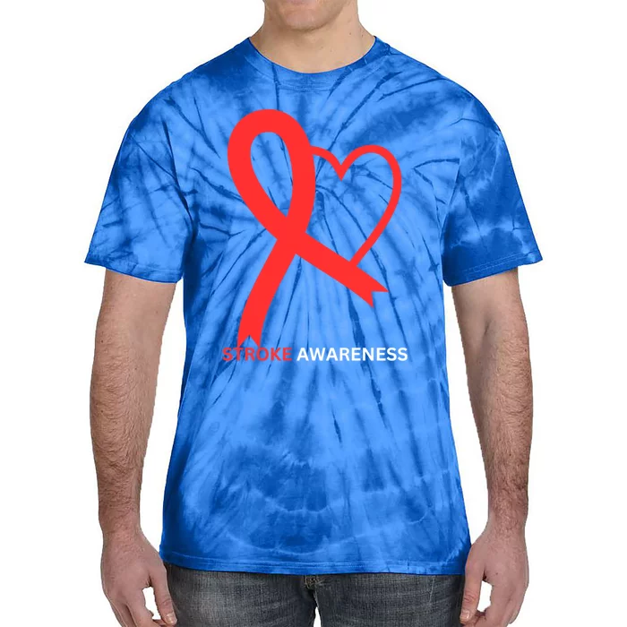 In May We Wear Red Stroke Awareness Month 2024 Gift Tie-Dye T-Shirt