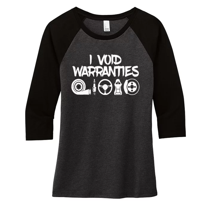 I Make Warranties Invalid Women's Tri-Blend 3/4-Sleeve Raglan Shirt