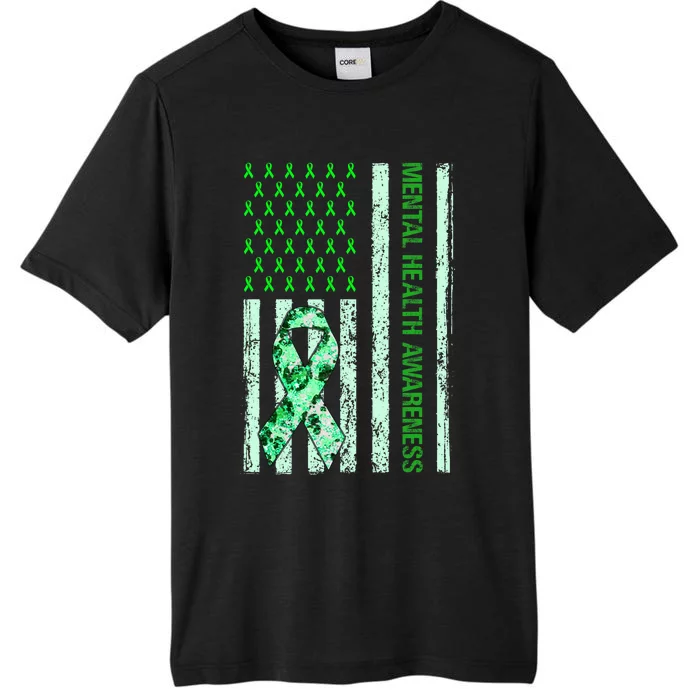 In May We Wear Green Mental Health Awareness Month ChromaSoft Performance T-Shirt