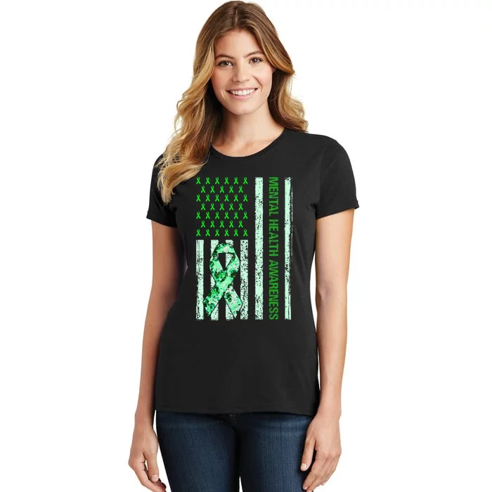 In May We Wear Green Mental Health Awareness Month Women's T-Shirt