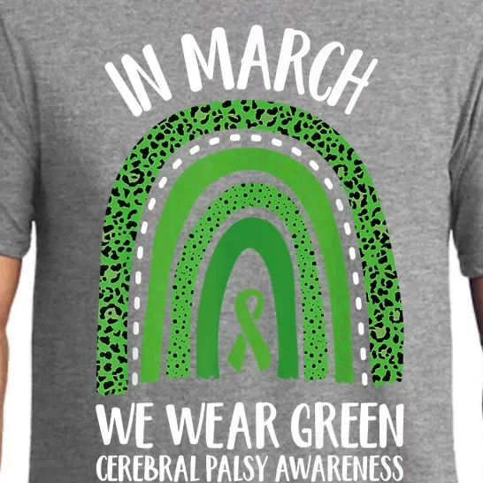 In March We Wear Green Cerebral Palsy Awareness CP Month Pajama Set