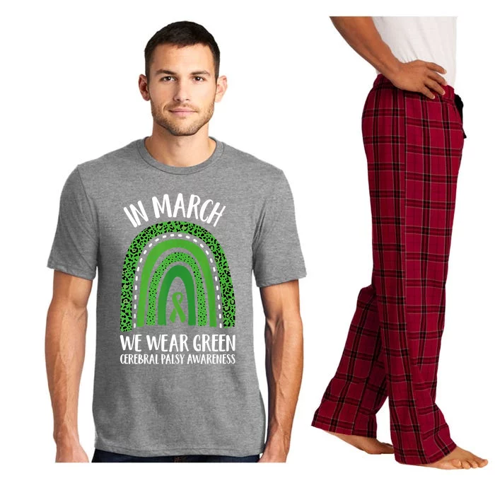 In March We Wear Green Cerebral Palsy Awareness CP Month Pajama Set