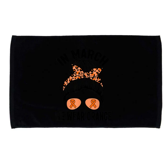 In March We Wear Orange MS Multiple Sclerosis Microfiber Hand Towel