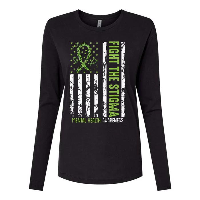 In May We Wear Green Mental Health Awareness Month Womens Cotton Relaxed Long Sleeve T-Shirt