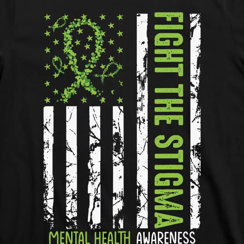 In May We Wear Green Mental Health Awareness Month T-Shirt