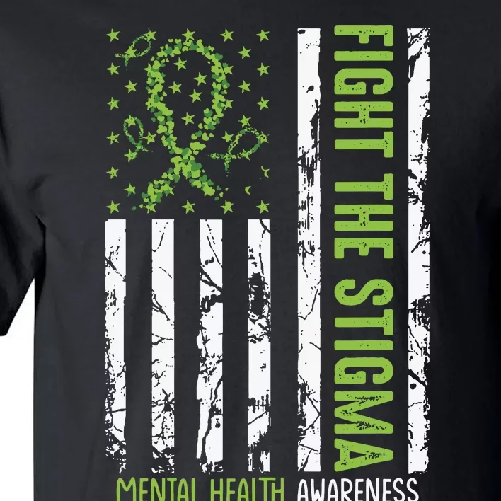 In May We Wear Green Mental Health Awareness Month Tall T-Shirt