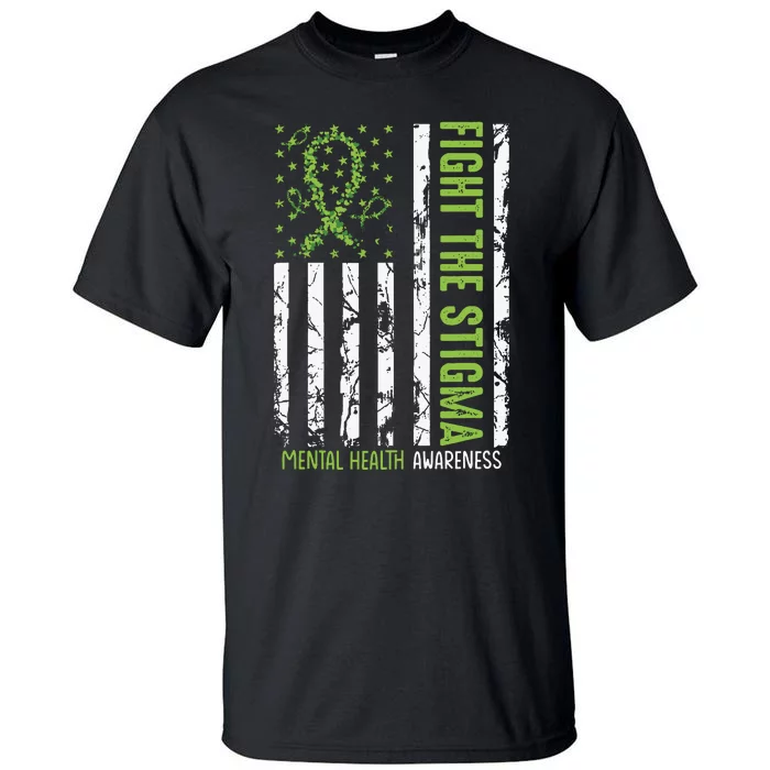 In May We Wear Green Mental Health Awareness Month Tall T-Shirt