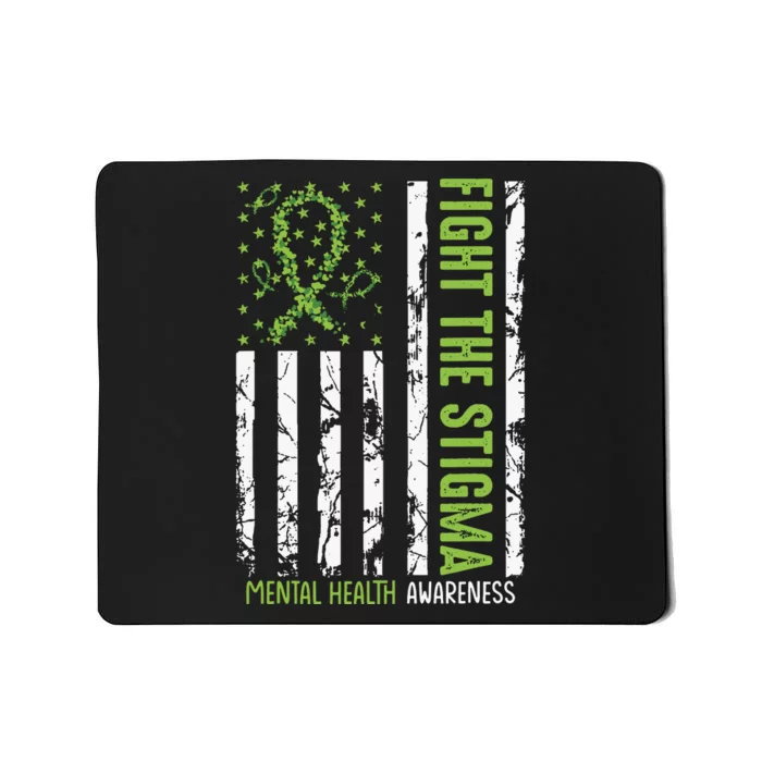 In May We Wear Green Mental Health Awareness Month Mousepad