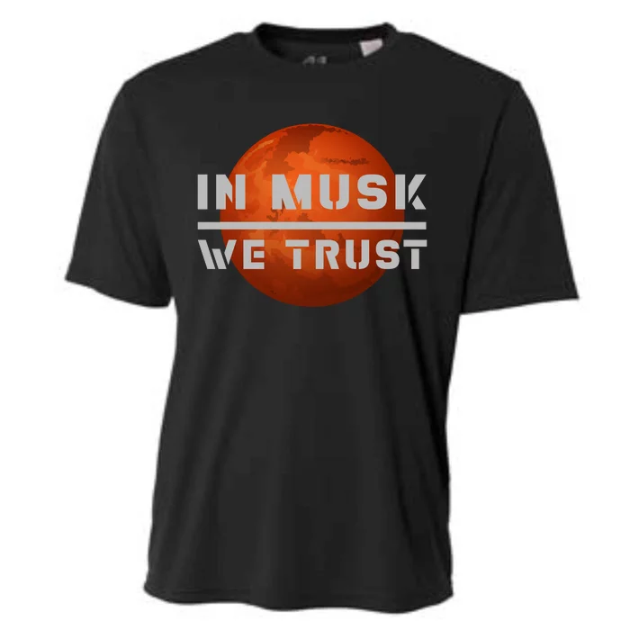 In Musk We Trust Mars Cooling Performance Crew T-Shirt