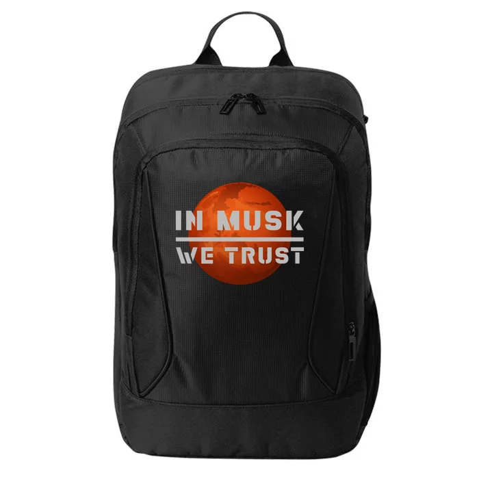 In Musk We Trust Mars City Backpack