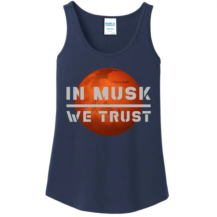 In Musk We Trust Mars Ladies Essential Tank