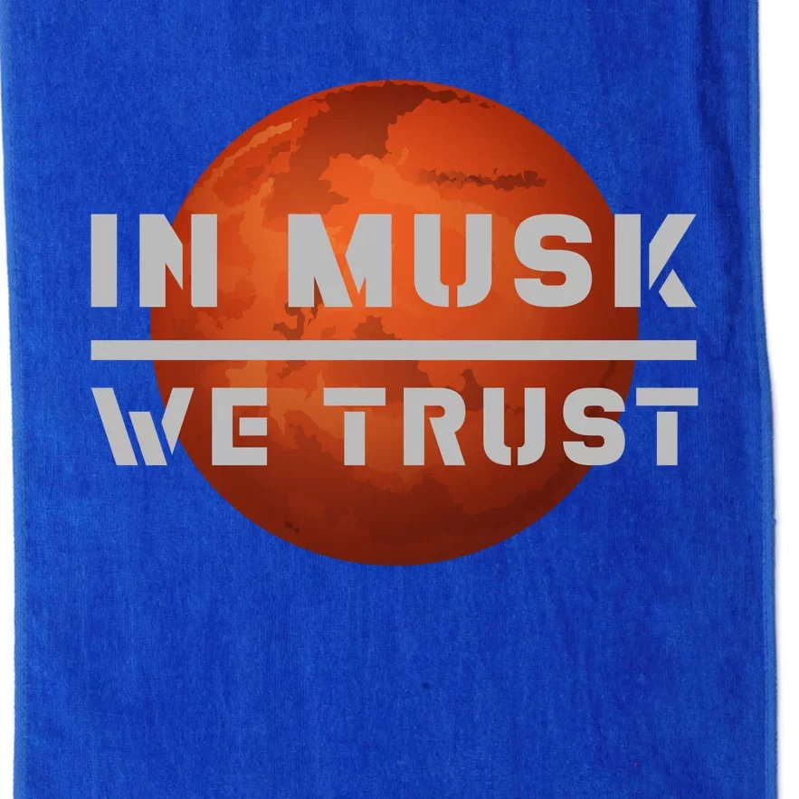 In Musk We Trust Mars Platinum Collection Golf Towel