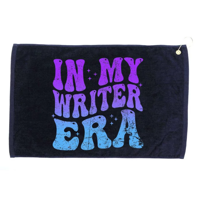 In My Writer Era Story Author Writing Book Journalist Retro Grommeted Golf Towel