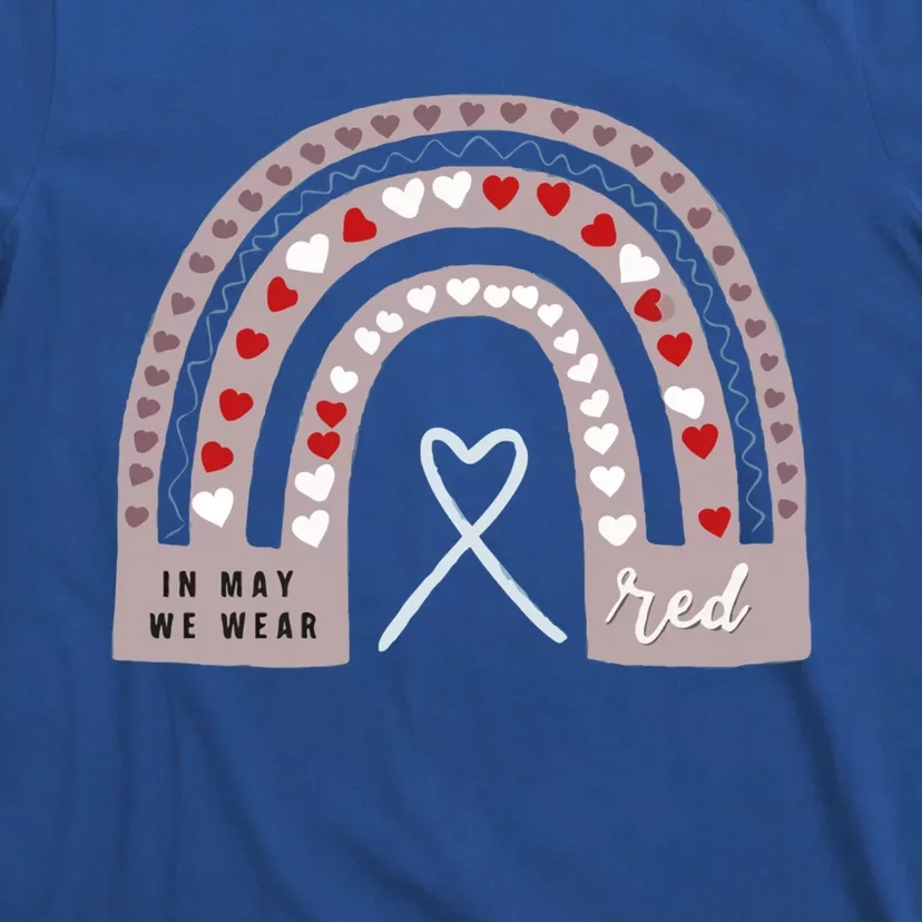 In May We Wear Red Stroke Awareness People S Month Gift T-Shirt