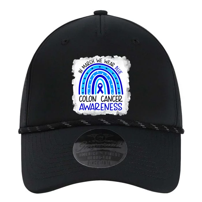 In March We Wear Blue For Colon Cancer Awareness Rainbow Gift Performance The Dyno Cap