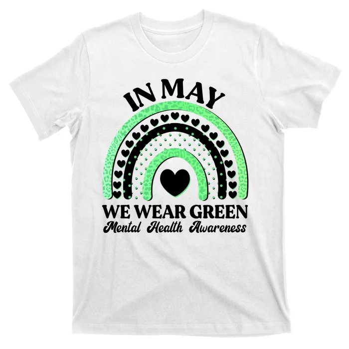 In May We Wear Green Mental Health Awareness T-Shirt