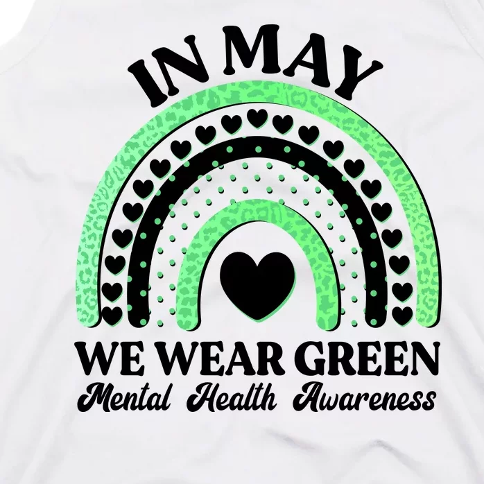 In May We Wear Green Mental Health Awareness Tank Top