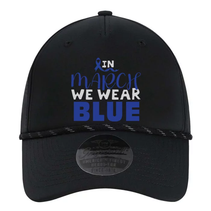 In March We Wear Blue Colon Cancer Awareness Month Performance The Dyno Cap