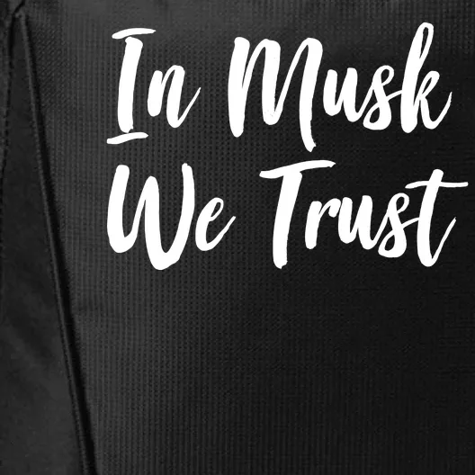 In Musk We Trust Elon City Backpack