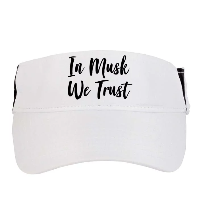 In Musk We Trust Elon Adult Drive Performance Visor