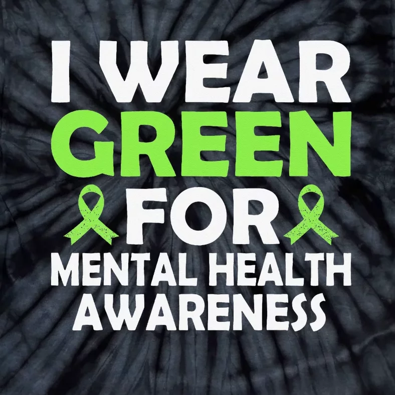 In May We Wear Green Mental Health Awareness Month Tie-Dye T-Shirt