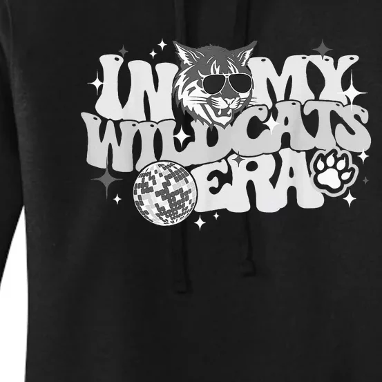 In My Wildcat Era Back To School Mascot Spirit Game Women's Pullover Hoodie