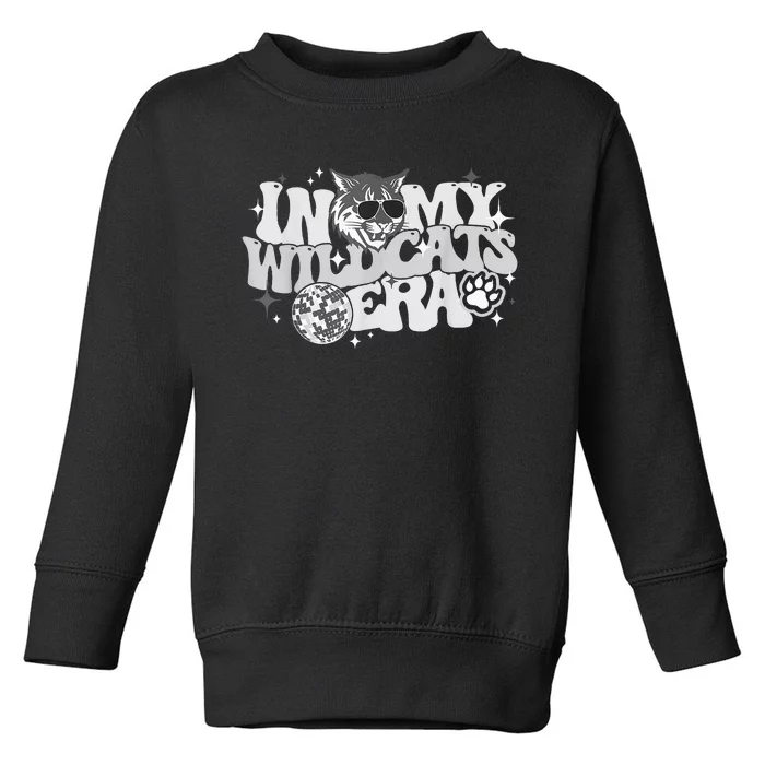 In My Wildcat Era Back To School Mascot Spirit Game Toddler Sweatshirt